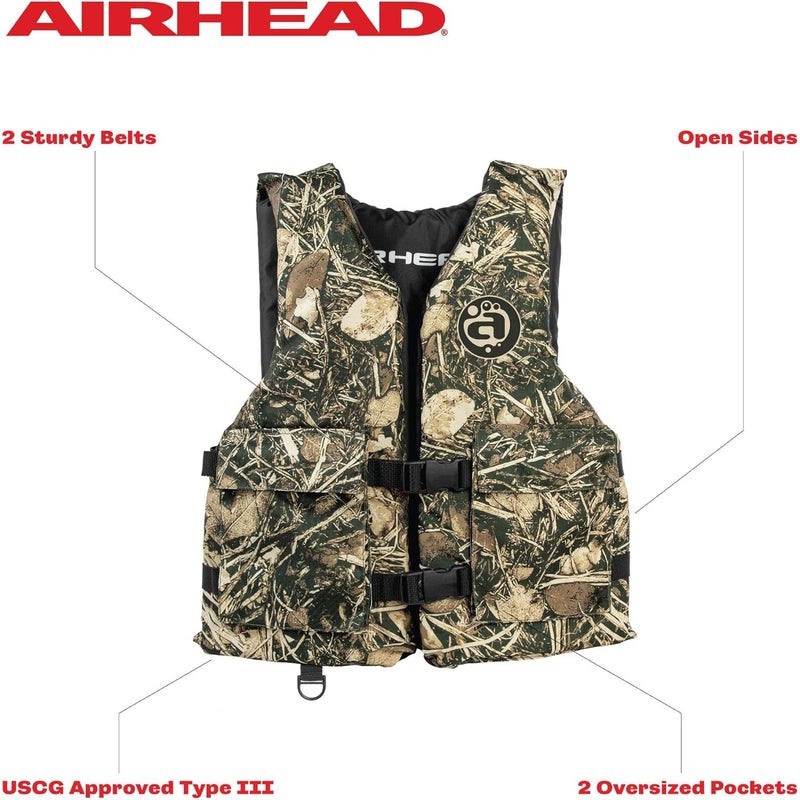 Airhead Sportsman Life Vest with Pockets Youth and Adult - Image 2